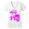 pig lover Women's V-Neck T-Shirt