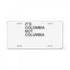 it's colombia not columbia License Plate