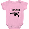 i love you and i know1 Baby Onesie