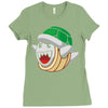 mario turtle Ladies Fitted T-Shirt