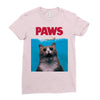 Jaws Parody Paws Ladies Fitted T-Shirt