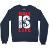 ball is life funny sports Crewneck Sweatshirt