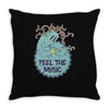 feel the music Throw Pillow