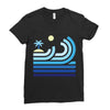 beach Ladies Fitted T-Shirt