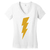 lightning bolt camera flash Women's V-Neck T-Shirt