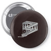 some game involving falling blocks in the style of m.c. escher Pin-back button