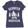 redneck nightclub Ladies Fitted T-Shirt