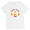 This Girl Loves Pug V-Neck Tee