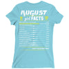 August Girl Facts Virgo Ladies Fitted T-Shirt