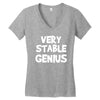 very stable genius Women's V-Neck T-Shirt