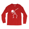 skeleton dabbing christmas Long Sleeve Shirts