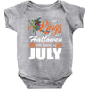 Halloween Kings Are Born In July Baby Bodysuit