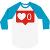 no love notification 3/4 Sleeve Shirt