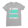 cat cats lift lifting fitness Ladies Fitted T-Shirt