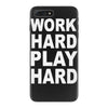 work out play hard funny iPhone 7 Plus Case