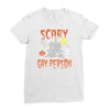 scary gay person Ladies Fitted T-Shirt