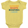 Summer Night Bonfires Beer Baby Bodysuit