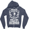 Never Underestimate Old Man Who Was Born December Zipper Hoodie