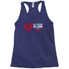 love and a dog life Racerback Tank