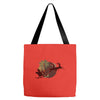 tropical santa Tote Bags