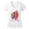 krampus (blood red) Women's V-Neck T-Shirt