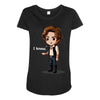 i know Maternity Scoop Neck T-shirt