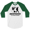 Backpacker Let's Explore The World 3/4 Sleeve Shirt