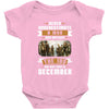 Never Underestimate A Man Who Watches The 100 And Was Born in December Baby Bodysuit