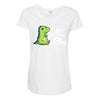 sad t rex Maternity Scoop Neck T-shirt