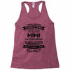 Super Cool Mimi Of A Freaking Awesome Granddaughter Racerback Tank