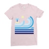 beach Ladies Fitted T-Shirt