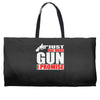 just one more gun i promise Weekender Totes