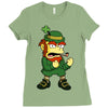 happy saint patrick day simpson 2 Ladies Fitted T-Shirt