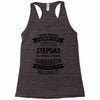 Super Cool Stepdad Of A Freaking Awesome Granddaughter Racerback Tank