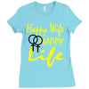 happy wife happy life Ladies Fitted T-Shirt