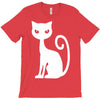 white cat funny T-Shirt