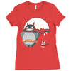 totoro super hero Ladies Fitted T-Shirt
