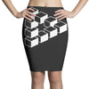 sheldon dreieck big bang theory triforce illusion 3d nerd fun usa Pencil Skirts
