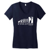 climbing ape to evolution climb indoor outdoor Women's V-Neck T-Shirt