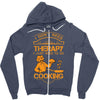 I Don't Need Therapy Just to Do Cooking Zipper Hoodie