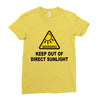 keep out of direct sunlight Ladies Fitted T-Shirt