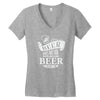 beer does not ask questions Women's V-Neck T-Shirt