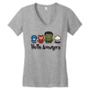 hello avengers Women's V-Neck T-Shirt