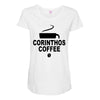 corithos coffee Maternity Scoop Neck T-shirt