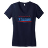 don't blame me i voted for thanos Women's V-Neck T-Shirt