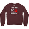 i still mis my ex but my aim is improving Crewneck Sweatshirt