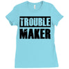 trouble maker Ladies Fitted T-Shirt