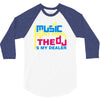 music is my drug 3/4 Sleeve Shirt
