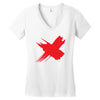 red x Women's V-Neck T-Shirt