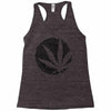 cannabis fingerprinting (black) Racerback Tank